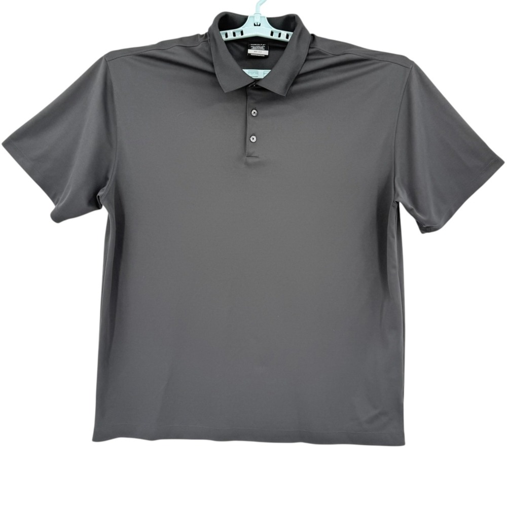 Nike Golf Men's Short Sleeve Dri-Fit Grey Polo Shirt Size XXL Sport Active